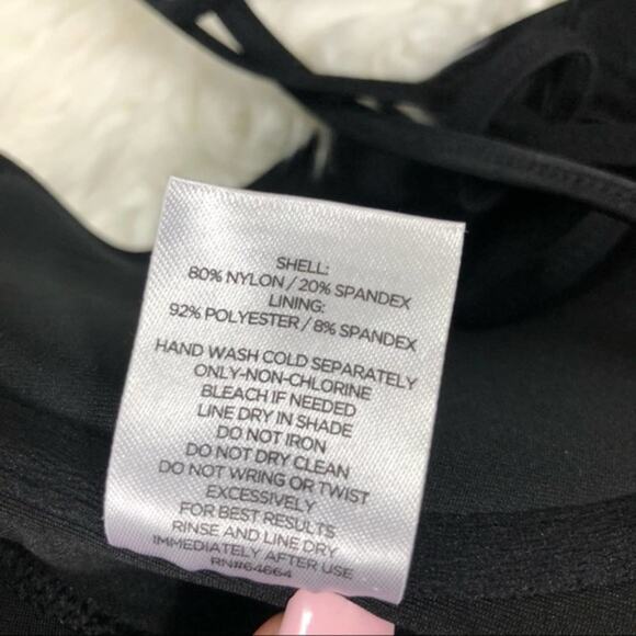 Shade & Shore Black Beaded Embroidered Bikini Top - Picture 4 of 5